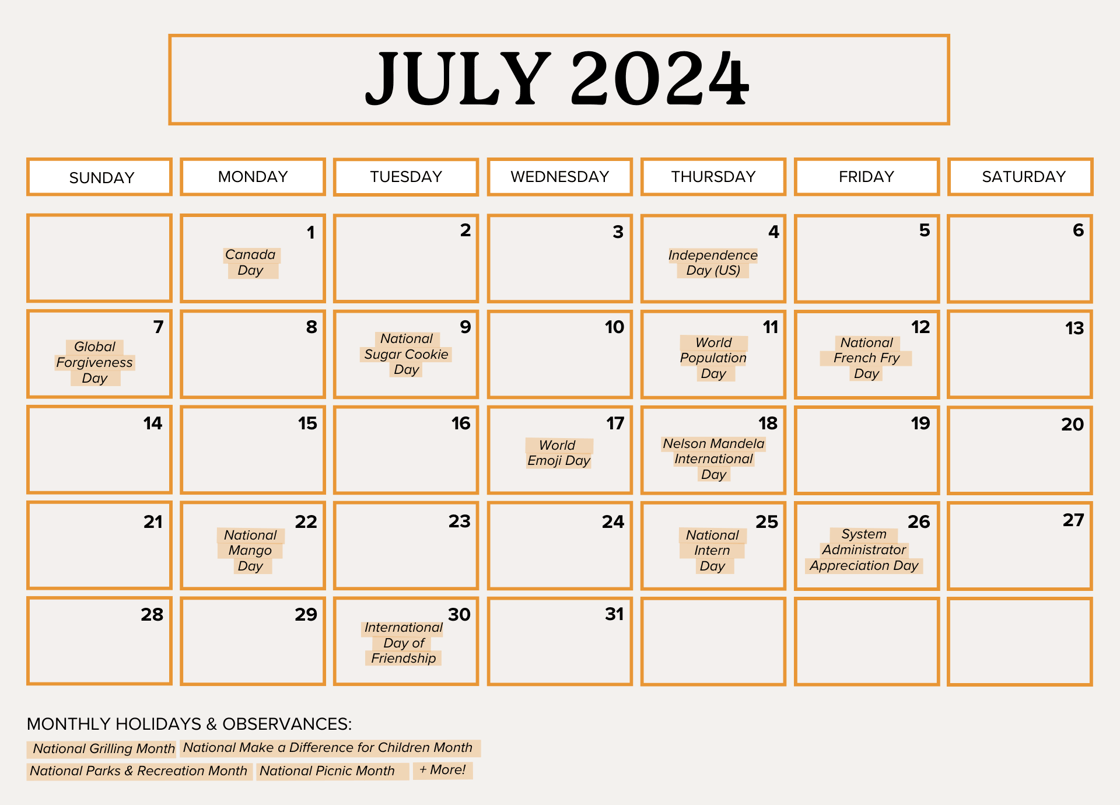July 2024 Newsletter Newsletter